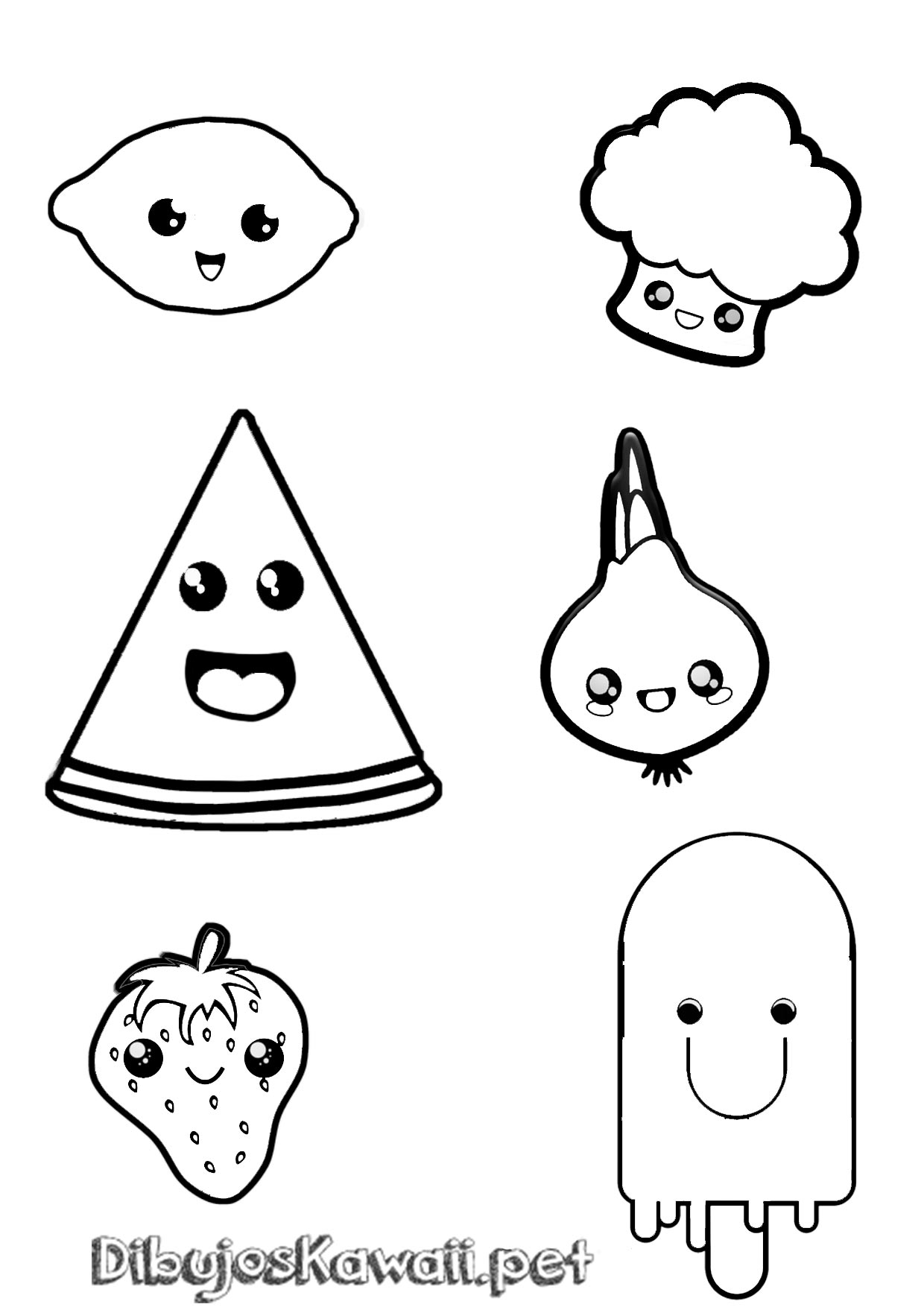 ▷ DIBUJOS KAWAII para COLOREAR e imprimir - ¡BONITOS!