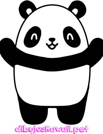 Como dibujar pandas kawaii